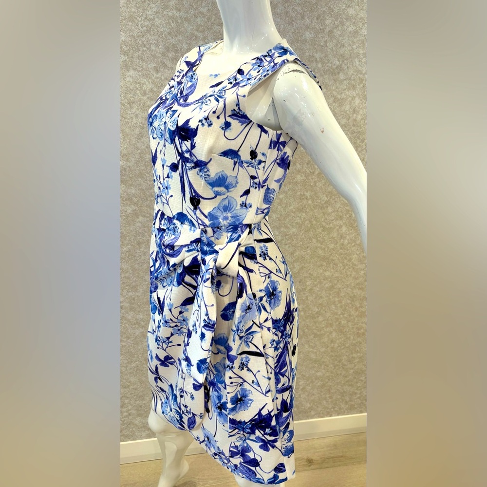 Shelby & Palmer Blue and White Sleeveless Sundress for Weddings